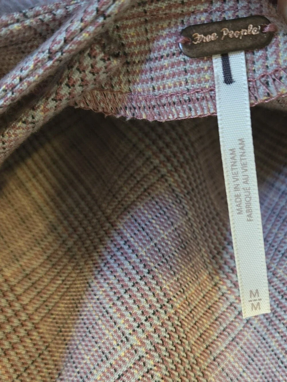 Free People Sevi Plaid Drop-waist Dress